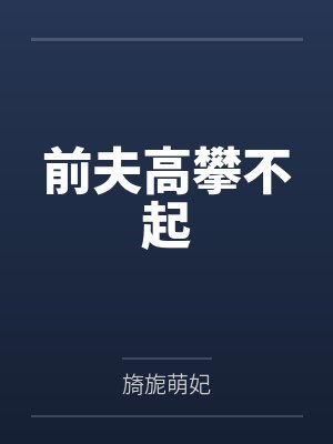 前夫高攀不起封面